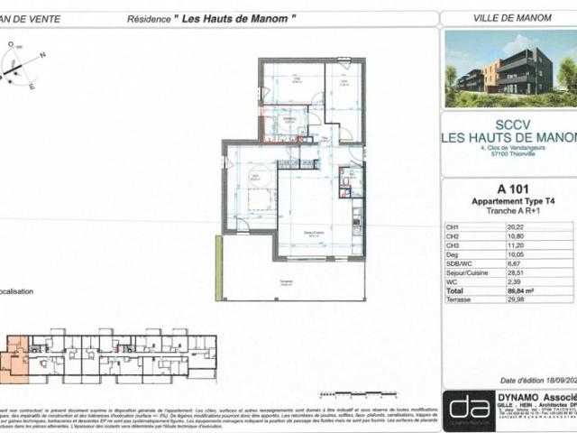 Appartement vente à Thionville, Manom