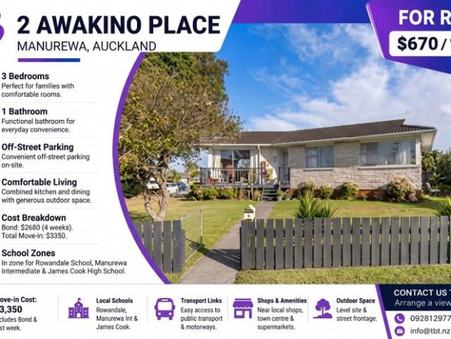 House for rent in Manurewa