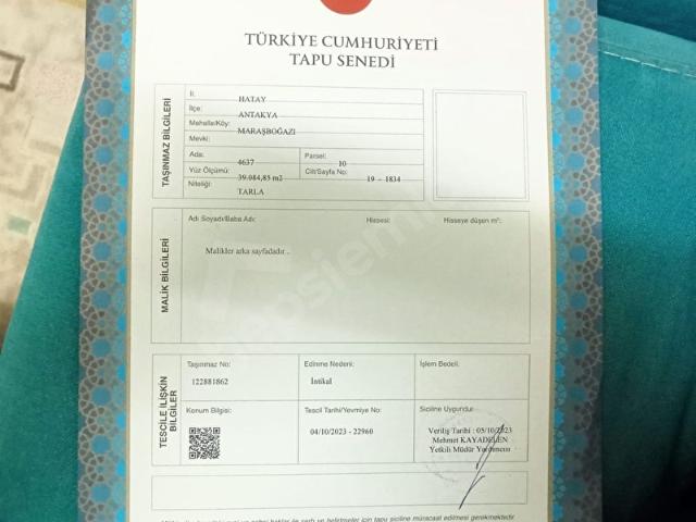 Ovakent, Antakya içerisinde satılık Arsa
