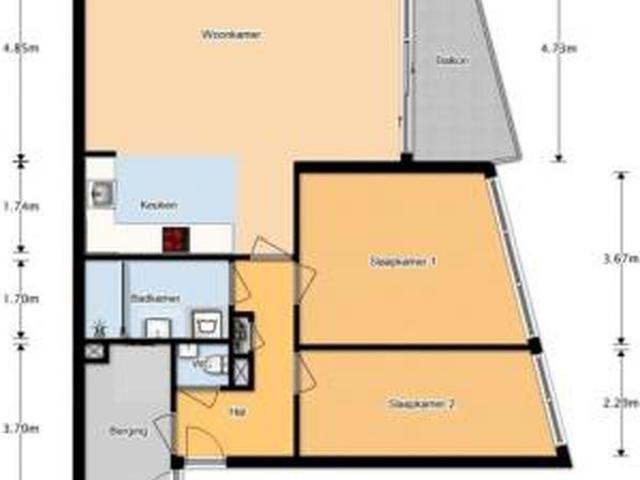 Appartement te huur in Staatsliedenwijk, Almere-haven