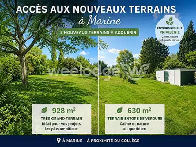 Terrain vente à Pontoise, Marines