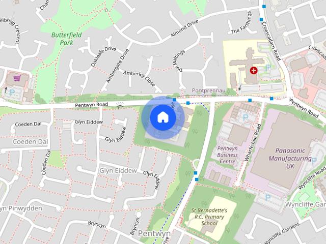 Apartment for rent in Glyn Eiddew, Falcon Lodge