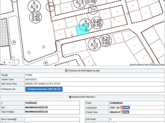 Dereağzı Mahallesi, Marmaraereğlisi içerisinde satılık Arsa