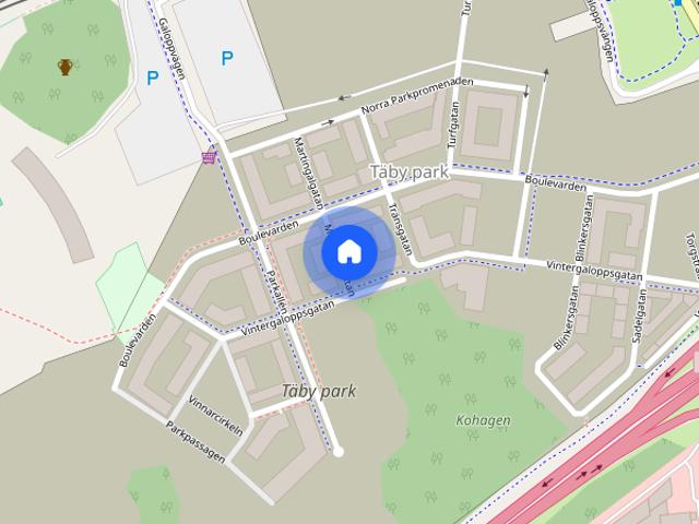 Lägenhet hyra i Täby, Stockholm