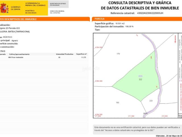 Casa Rural en venta en Fabara, Zaragoza