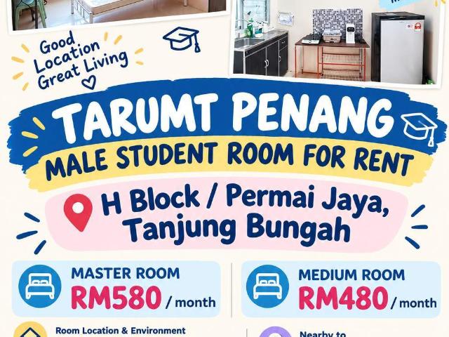 Room for rent in Timur Laut, George Town