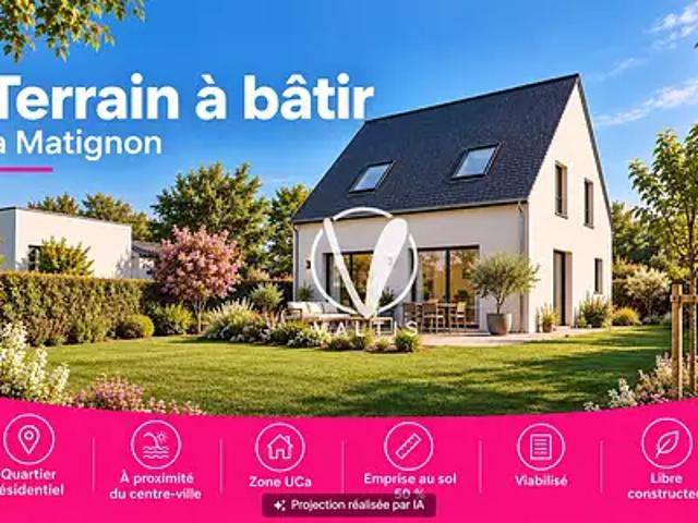 Terrain vente à Le Pré Bieu, Matignon
