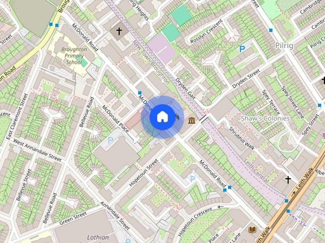 Apartment for rent in Broughton, Scotland