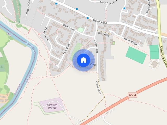 House for rent in Crewe by Farndon, Cheshire