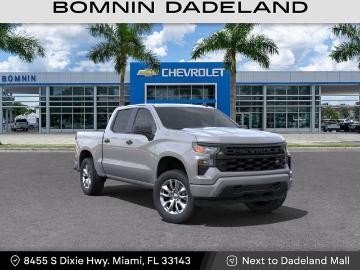 Chevrolet silverado 1500 2025 gasoline 2025 chevrolet silverado 1500 custom miami fl