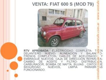 Fiat 600 1979 nafta fiat 600 mod 79 Fiat 600 1979 nafta fiat 600 mod 79