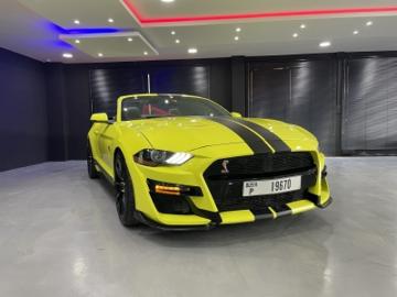 Ford 2020 rent a 2020 ford mustang gt convertible v8 in dubai aed 550 per day