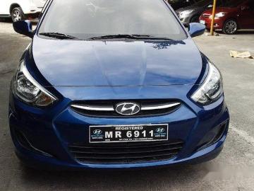 Hyundai accent sell blue 2017 hyundai accent at 27000 km