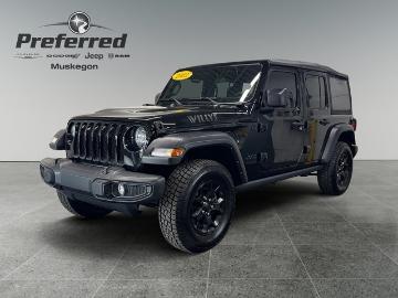 Jeep wrangler unlimited 2021 gasoline 2021 jeep wrangler unlimited willys muskegon mi