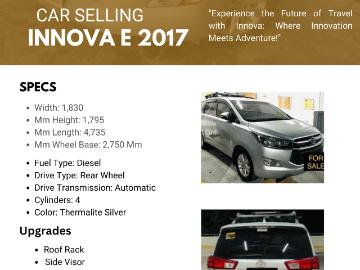 Toyota innova 2017 2017 toyota innova 2 8 e diesel at in quezon city metro manila Toyota innova 2017 2017 toyota innova 2 8 e diesel at in quezon city metro manila