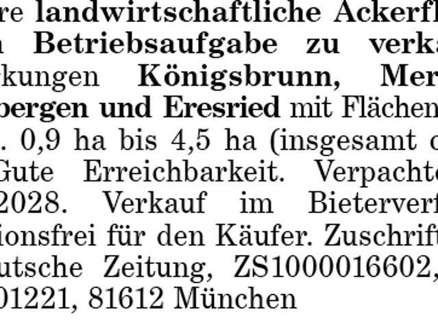 Erdgeschosswohnung kaufen in Königsbrunn, Bayern