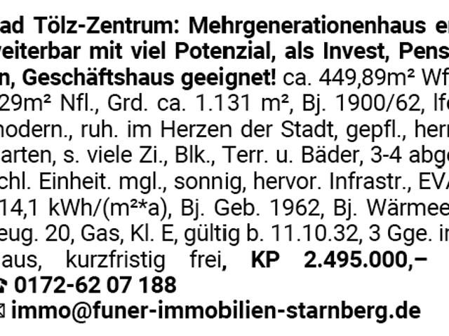 Haus kaufen in Bad Tölz, Bayern