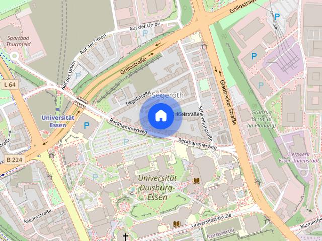 Apartment mieten in Nordviertel, Essen