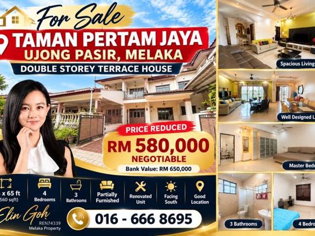 Terraced House for sale in Ujong Pasir, Bandaraya Melaka