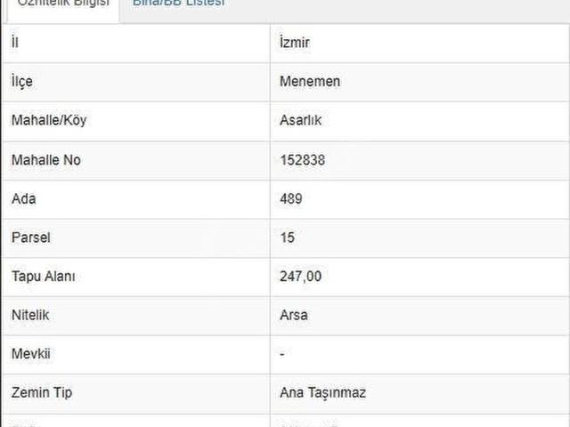 Menemen, İzmir içerisinde satılık Arsa
