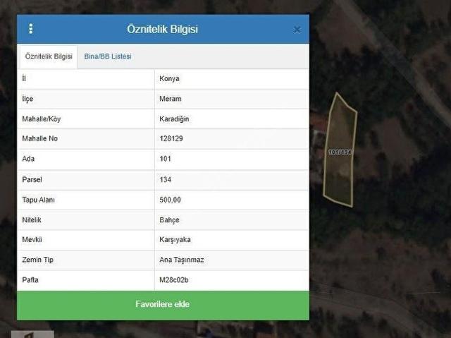 Meram, Konya içerisinde satılık Arsa