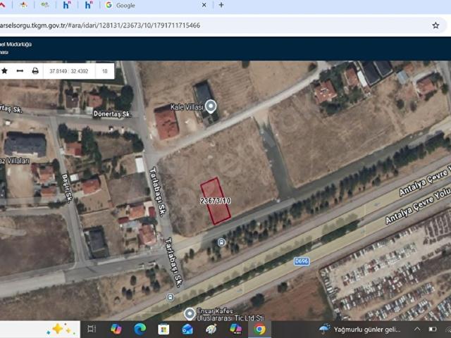 Karahüyük Mahallesi, Meram içerisinde satılık Arsa