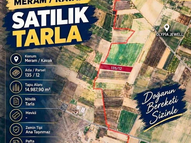 Kavak Mahallesi, Meram içerisinde satılık Arsa