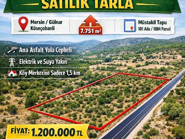 Gülnar, Mersin içerisinde satılık Arsa