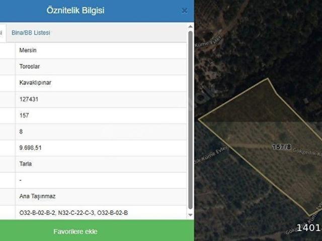 Toroslar, Mersin içerisinde satılık Arsa