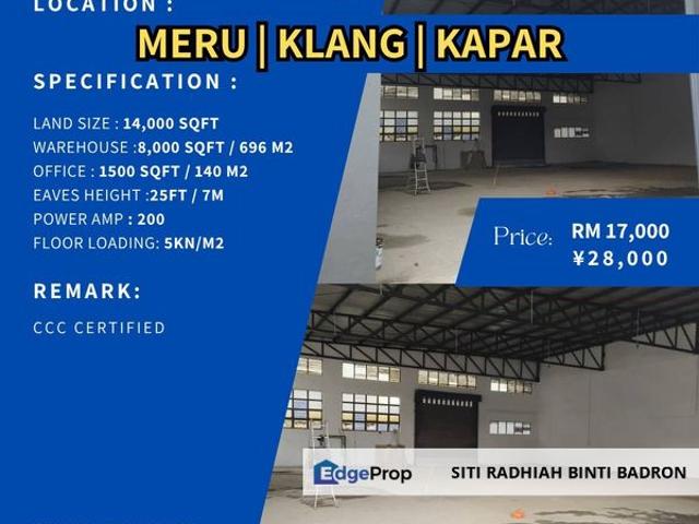 Warehouse for rent in Port Klang, Selangor