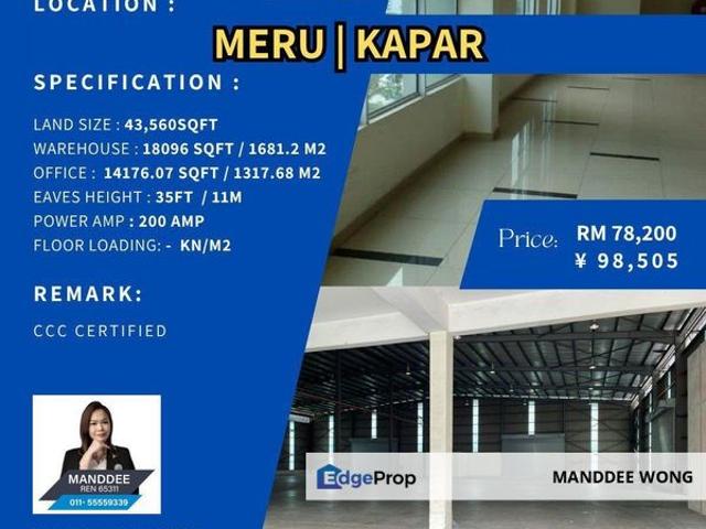Warehouse for rent in Port Klang, Selangor