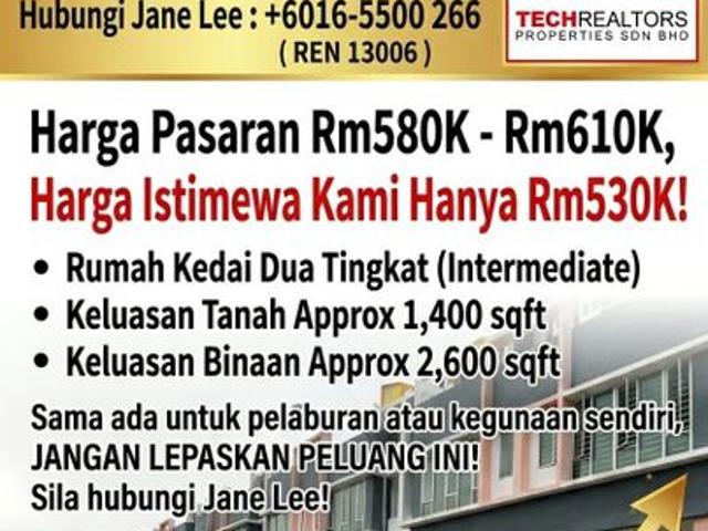Shop for sale in Perak, Tanjong Ipoh
