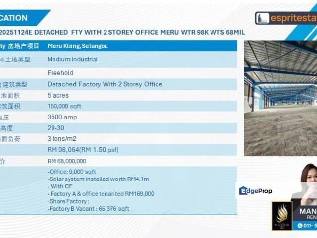 Warehouse for rent in Port Klang, Selangor
