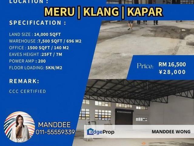 Warehouse for rent in Port Klang, Selangor