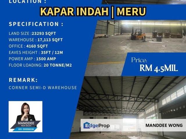 Warehouse for sale in Port Klang, Selangor