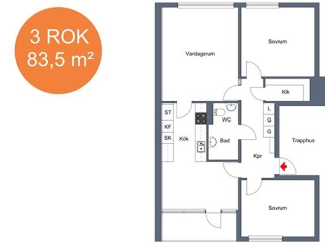 Lägenhet hyra i Eskilstuna, Södermanland