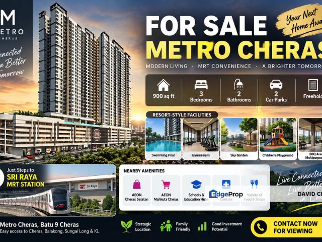 Condominium for sale in Kajang, Langat