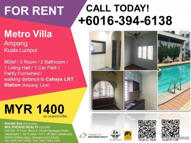 Apartment for sale in Sungai Besi