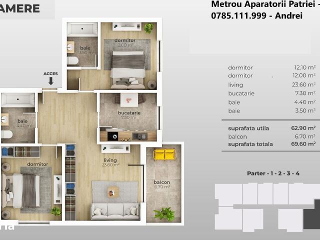 Apartament vânzări în Romani