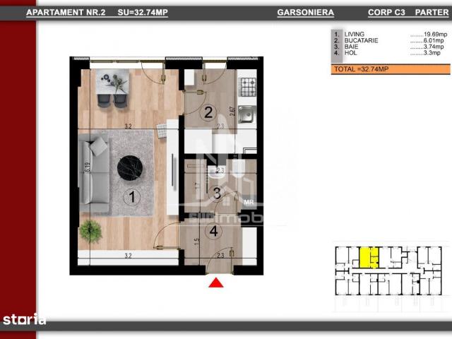 Apartament vânzări în Popesti Leordeni, Ilfov