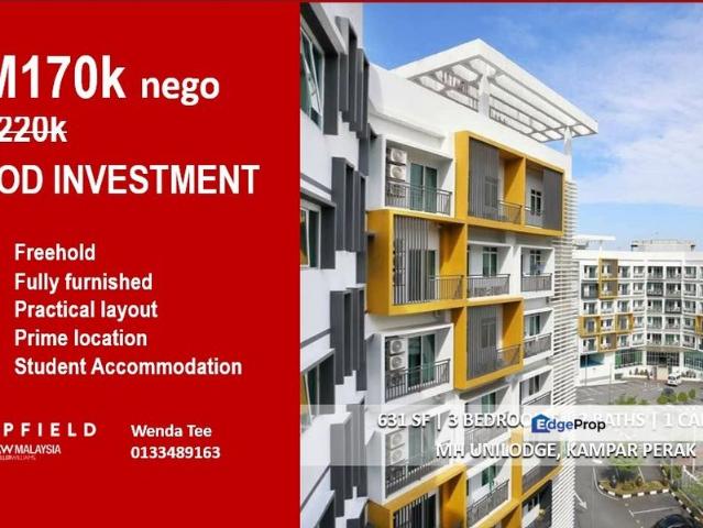 Condominium for sale in Taman Kampar Siswa, Perak