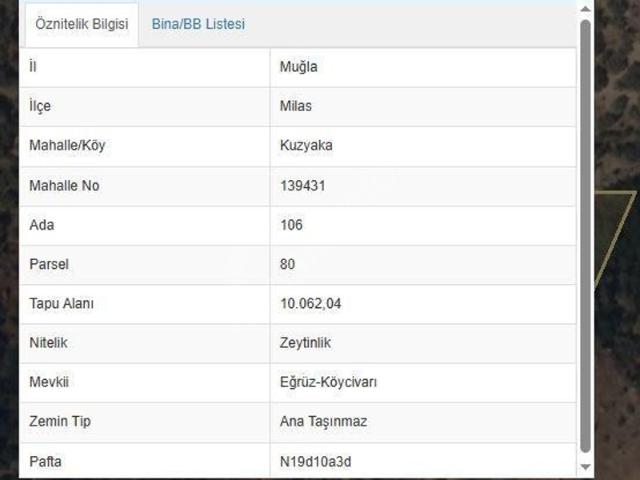 Yaka, Milas içerisinde satılık mülk
