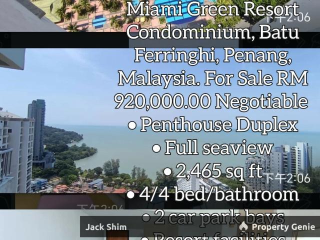 Duplex for sale in Georgetown, Penang