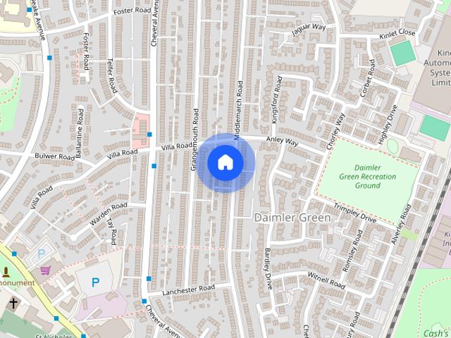House for rent in Radford, West Midlands