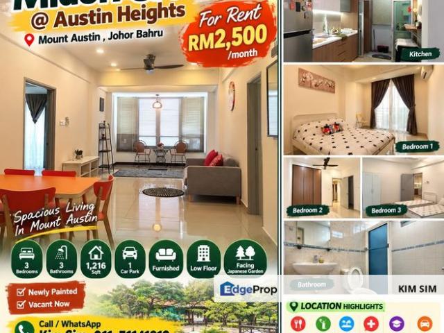 Condominium for rent in Austin Heights, Tebrau