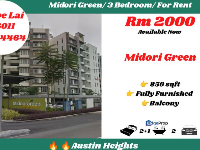 Condominium for rent in Tebrau, Johor
