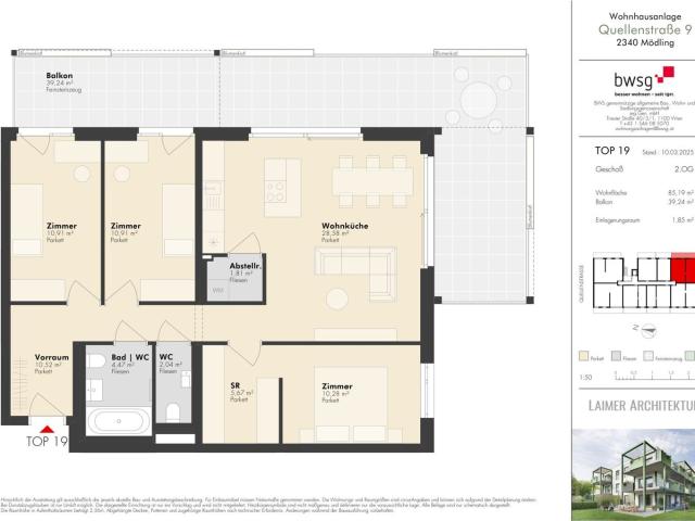 Etagenwohnung kaufen in Mödling