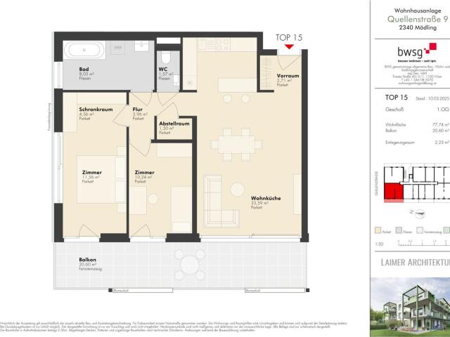 Etagenwohnung kaufen in Mödling