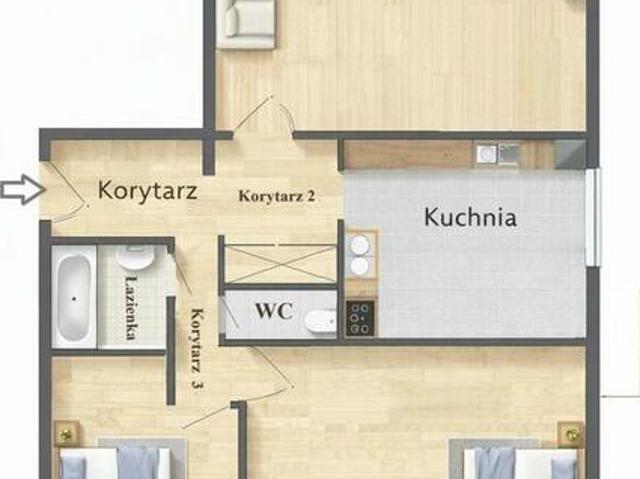 Mieszkanie na sprzedaż w Parczew, Lubelskie
