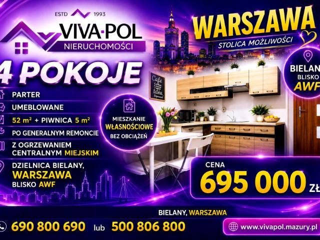 Mieszkanie na sprzedaż w Warszawa, Mazowieckie